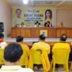 Foto  Istimewa : Ketua Golkar Sulut Christiany E. Paruntu ( CEP) saat Rapat Pleno Golkar Sulut Menjelah Musda Golkar Sulut