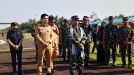 Foto : Pangdam XIII/Merdeka Mayjen TNI Mirza Agus, S.I.P., saat kunjungan kerja ke Kabupaten Kepulauan Sangihe, Selasa (14/4/2026)