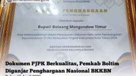 Foto:Tampak penghargaan dari BKKBN.