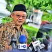 Foto : Mendikdasmen Prof. Dr. Abdul Mu'ti, M.Ed saat konferensi pers usai Resmikan Sejumlah Gedung Sekolah Pascarevitalisasi di Manado