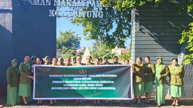 
Peringati HUT ke-80 Persit Kartika Chandra Kirana Tahun 2026, Anggota dan Pengurus Persit KCK Cabang LXII Kodim 1310 Bitung Gelar Ziarah Rombongan