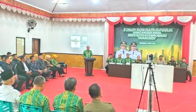 
Sekda Kotamobagu Buka Kegiatan Forum Konsultasi Publik RKPD 2027