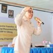 Kabid Instrumen dan Penguatan HAM Kanwil KemenHAM Sulteng dalam
Kegiatan penguatan HAM di SMP Negeri 1 Bitung diikuti ratusan siswa