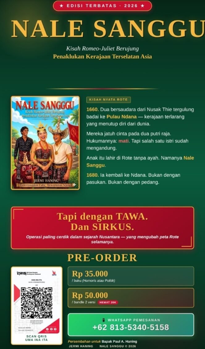 
Nale Sanggu: Kisah Legendaris Rote yang Kini Terbit dalam Buku