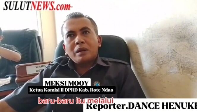 
Ketua Komisi II DPRD Rote Ndao, Meksi Mooy: Upaya PemenuhanTiga Dokter Spesialis Ke RSUD Ba’a