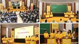 Keterangan foto: Semangat dan antusiasme siswa-siswi berprestasi dari SD Kristen Eben Haezer 2, SD Kristen Eben Haezer 1, SDN 02 Manado, dan SD Inpres Kaiwatu saat menunjukkan kemampuan terbaik mereka dalam hal literasi, numerasi, serta pemecahan masalah secara kreatif di DANCOW Indonesia Cerdas Season 2 Manado