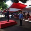 Foto : Asisten Pemerintahan dan Kesejahteraan Rakyat Sekretaris Daerah Kota Tomohon Drs. O. D. S. Mandagi, M.A.P., menjadi Inspektur Upacara Saat Peringatan Hari Kebangkitan Nasional Ke- 118 Tahun 2026 di Kota Tomohon, 20/05/2026