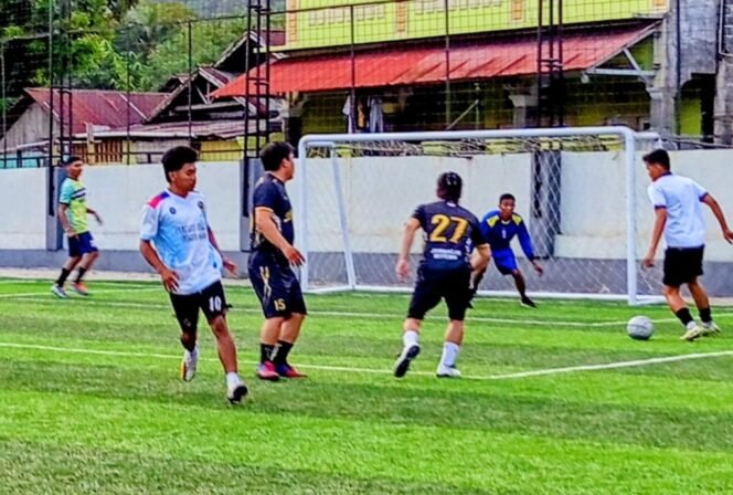 
Polairud vs Wartawan, Laga Persahabatan Rasa Ujian Fisik