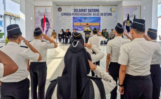 
Lapas Bitung Gelar Ikrar Bersama Pemasyarakatan Bersih dari Handphone Ilegal, Narkoba dan Penipuan