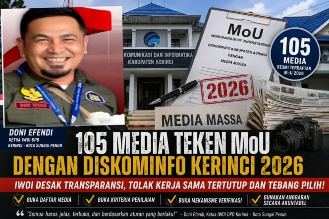 
Dinilai Langgar UU Pers dan Intervensi Kerja Jurnalistik, Ketua DPD IWOI Minta Bupati Copot Kadis Kominfo dan Kabid