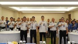 Kegiatan sosialisasi Aplikasi Layanan Data Keimigrasian dan All Indonesia oleh Kantor Imigrasi Kelas II TPI Bitung di Fave Hotel Bitung.
