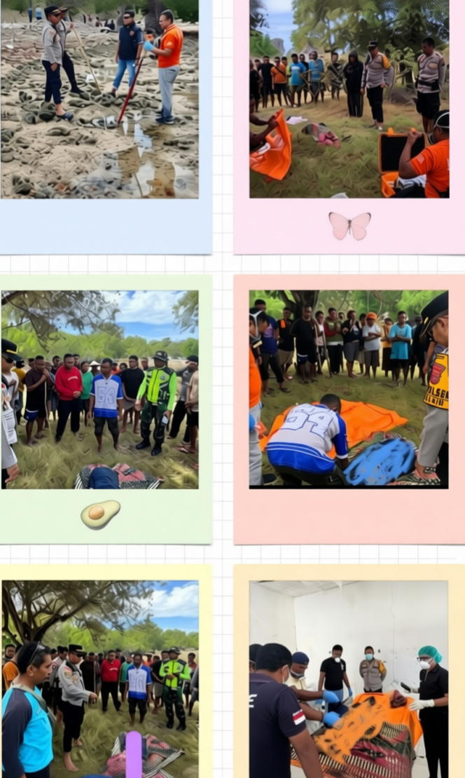 
Penemuan Jenazah Nani Anabokay di Pantai Ingguhun Dalam Bungkusan Hitam