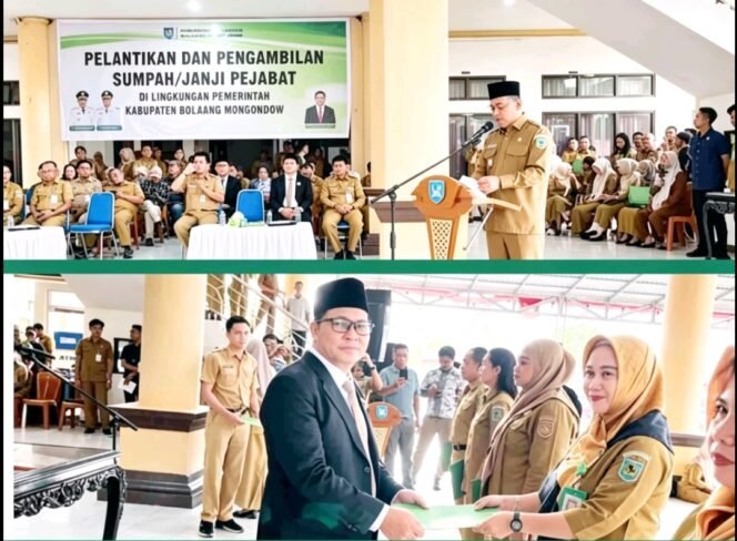 
Wabup Bolmong Dony Lumenta Lantik Pejabat Kesehatan, Berikut Nama-namanya