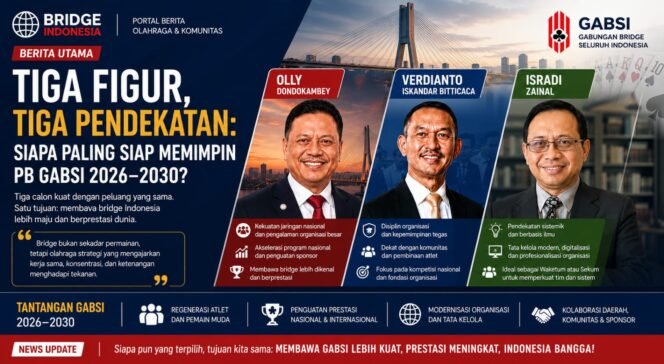 
Profil Singkat 3 calon Ketua Umum PB GABSI.