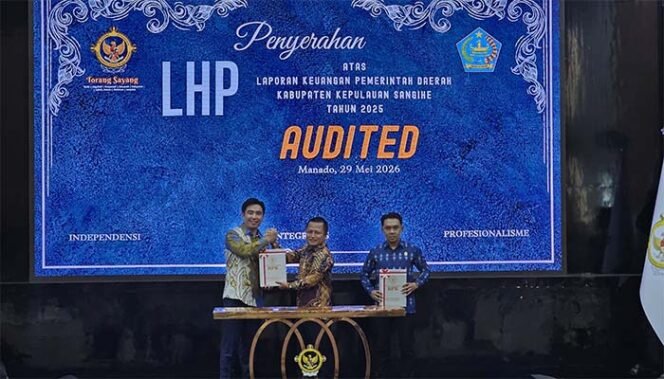 
Pemkab Sangihe Kembali Raih Opini WTP