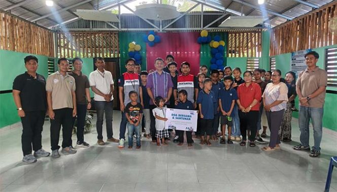 
Pertamina Salurkan Santunan Kepada Panti Sosial Terpadu Bina Tunas Harapan di Poso