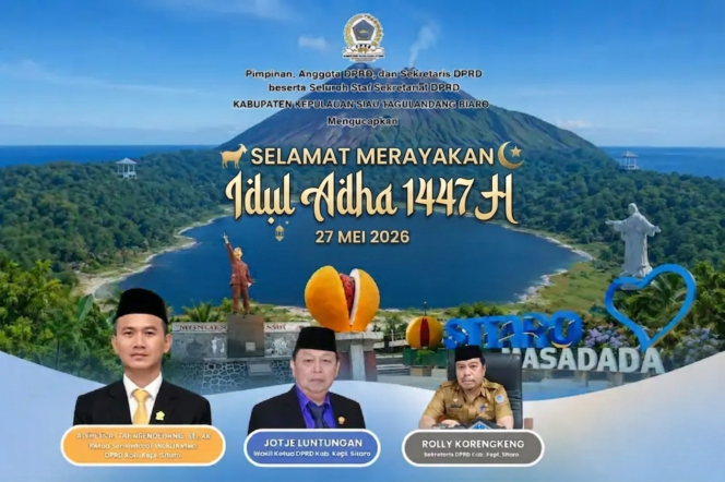 
DPRD Sitaro Ucapkan Selamat Hari Raya Idul Adha 1447 Hijriah/2026 M
