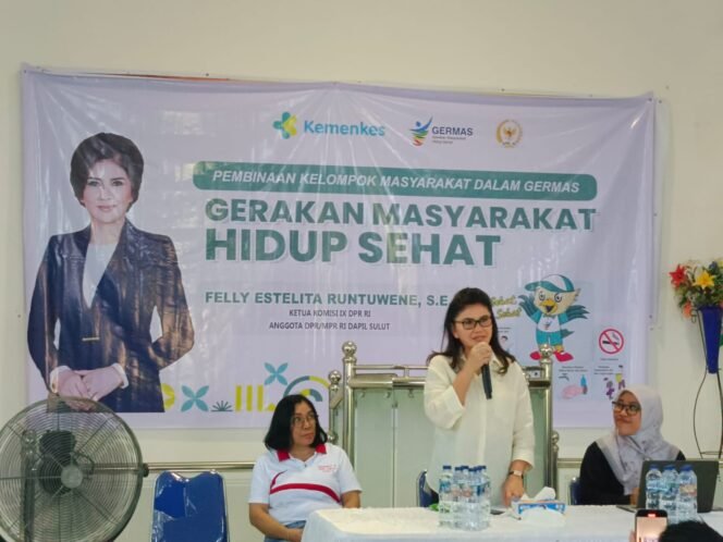 
Felly Runtuwene Ketua Komisi IX DPR RI Sosialisasikan GERMAS Dorong Sinergi Lintas Sektor
