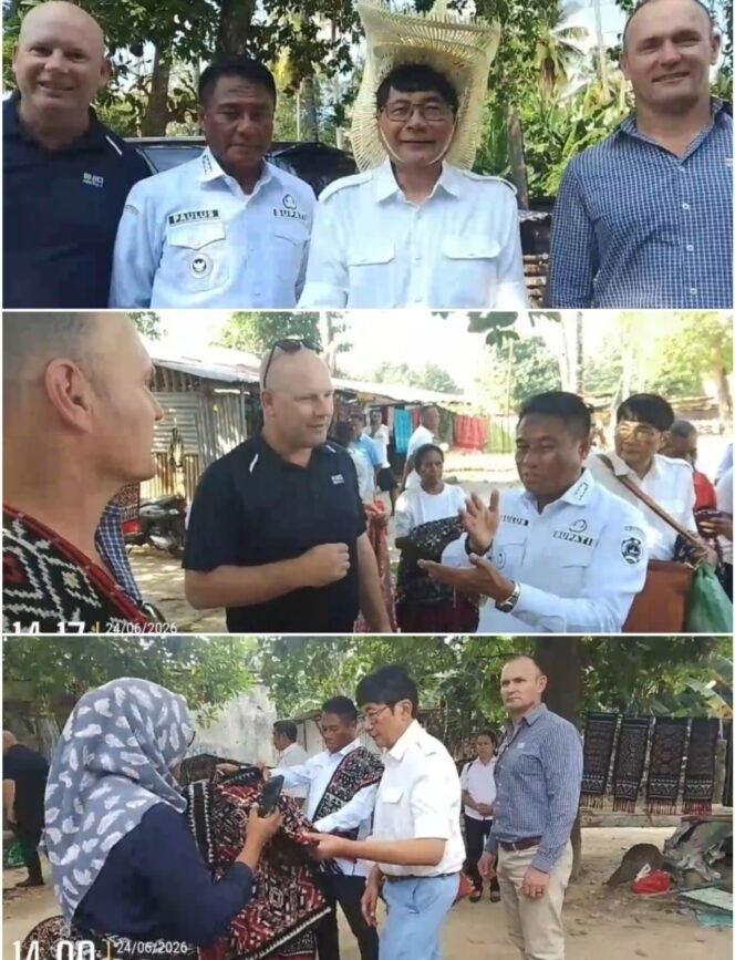 
Dubes RI Untuk Australi Bersama Investor Tinju Tambag  Garam Dan  Kunjungan Sentra Tenun Ikat  Di Jantung Kota Ba’a