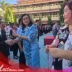 Foto - Kepsek SMK Negeri 1 Manado Telly Ticoalu S.Pd M Si ( tengah) saat melepas 482 Siswa Ikut Prakerin di 129 DUDI