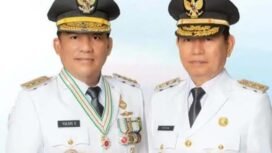 Foto - Gubernur Sulut Yulius Selvanus SE ( Kiri) Wagub Dr Johanes Viktor Mailangkay SH.MH ( Kanan)