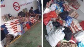 Sembako yang diangkut oleh KMP Lohoraung dengan tujuan pulau makalehi