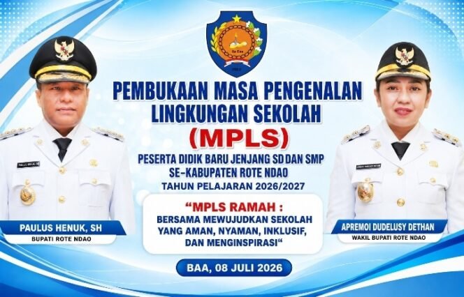 
MPLS TAHUN AJARAN 2026/2027 DIBUKA: BUPATI & WAKIL BUPATI ROTE NDAO KUKUHKAN “MPLS RAMAH”, TANPA OSPEK ANEH‑ANEH DAN TANPA KEKERASAN