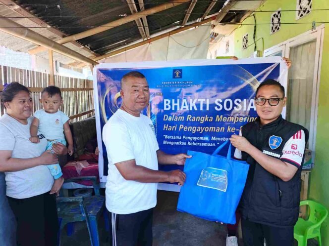 
Sambut HUT RI dan Hari Pengayoman, Bapelkum Bitung Apresiasi Security dan TAD Lewat Anjangsana