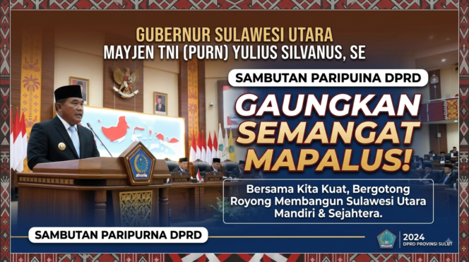 
Gubernur Sulut Gelorakan Semangat Mapalus di Rapat Paripurna Mendengarkan Pidato Presiden