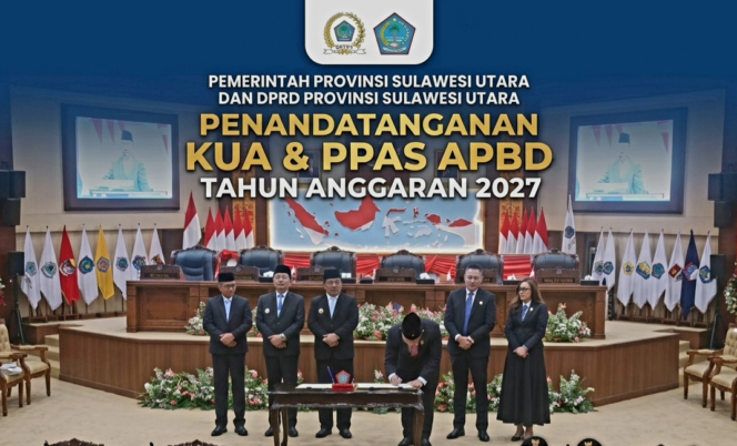 
DPRD Sulut Bersama Pemprov Sulut Tandatangani Nota Kesepakatan KUA PPAS APBD Sulut 2027