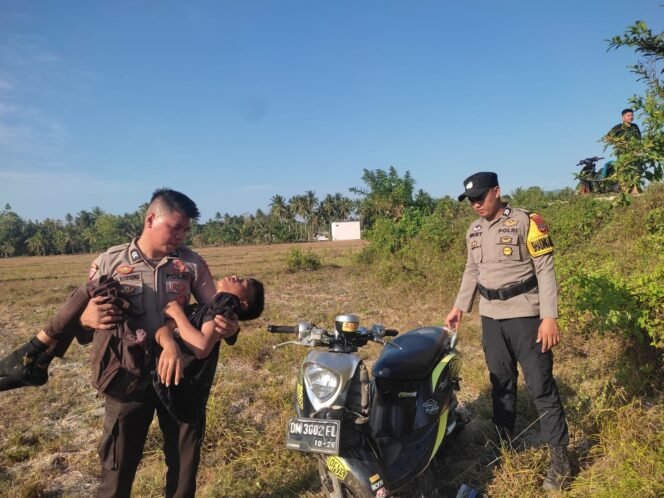 
Remaja 15 Tahun Alami Kecelakaan Tunggal di Persawahan Dalapuli Barat