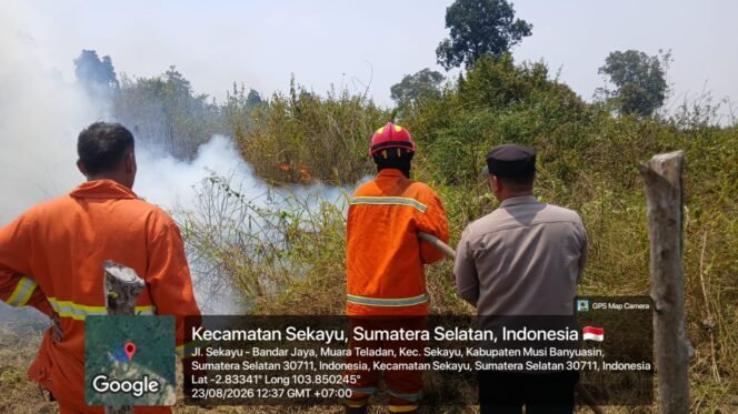 
Kesekian Kalinya Karhutla Terjadi di Muba,BPBD Selalu Siaga Padamkan Api