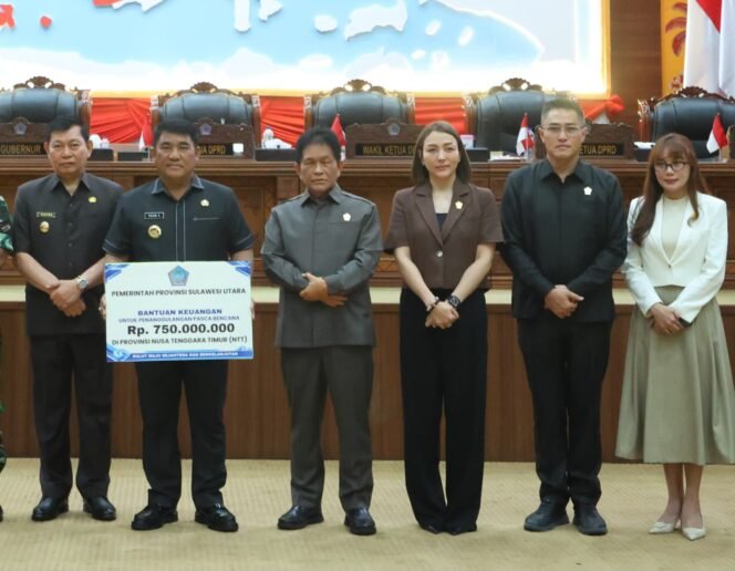 
Pemprov Sulut Salurkan Bantuan Rp.750 Juta Untuk Bencana NTT
