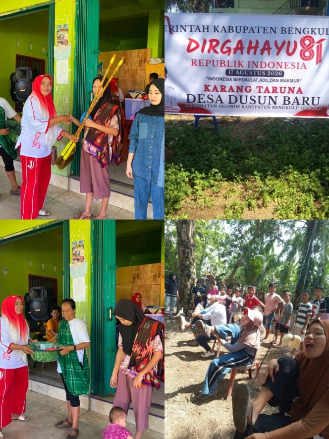 
Warga Desa Dusun Baru Kecamatan Seginim Gelar Pesta Rakyat Dan Lomba Unik Sambut HUT RI Ke-81 Tahun 2026