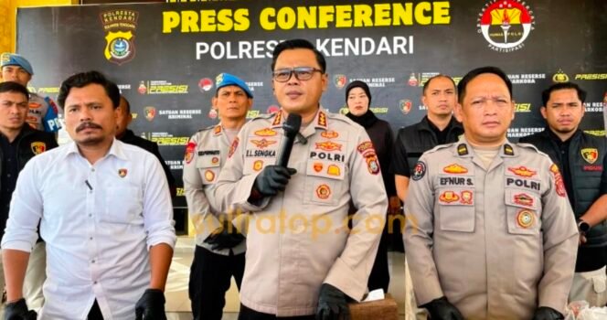 
Diserang Isu Dan Opini, Polresta Kendari Tetap Berdiri Dijalur Hukum Usai Mantan Sekda Konsel Ditetapkan Sebagai Tersangka