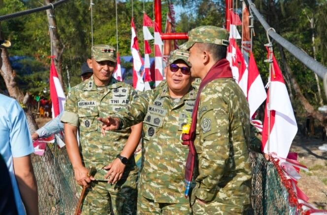 
Jembatan Perintis Garuda di Konut Diresmikan, TNI Buka Akses Warga