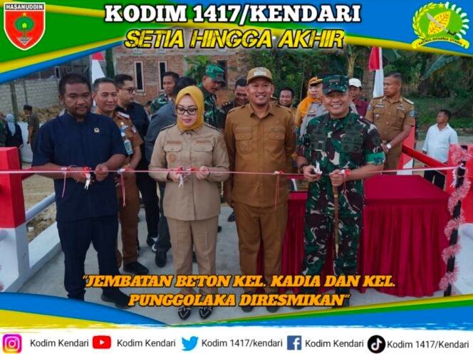 
Jembatan Beton Punggolaka-Kadia Dibuka, Mobilitas Warga Kendari Makin Lancar