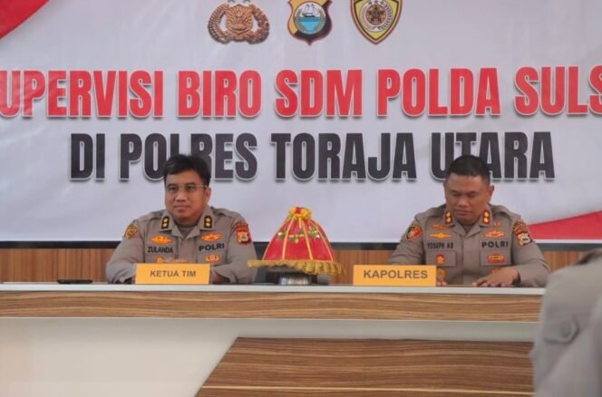 
Supervisi SDM, Polres Torut Perkuat Tata Kelola Personel
