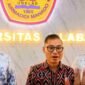 Foto : Kepala Bapelkum Bitung, Sudarsono didampingi Kasie Program dan Evaluasi Abdul Majid Ode dan Kaprodi Informatika UNKLAB, Semmy Taju, S.Kom., M.S., PhD