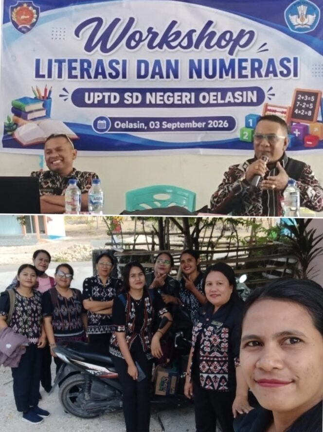 
Kadis Pendidikan Rote Ndao Moris D. E. Bulan, S.Pd., M.Si. Gelar Workshop Literasi dan Numerasi di SDN Oelasin