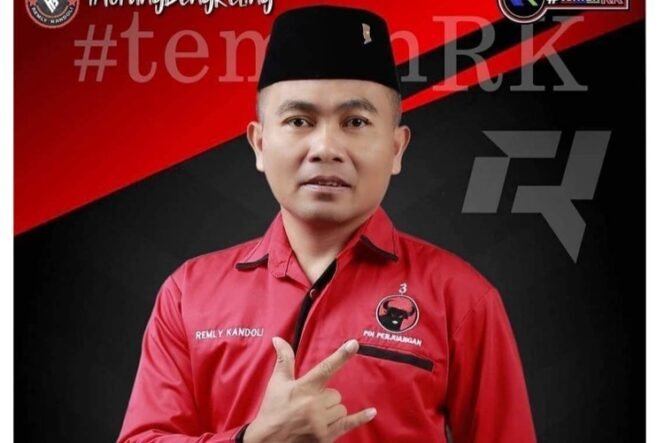 
Capt. Remly Kandoli di Lantik Ketua Badan Penanggulangan Bencana PDI Perjuangan Sulut
