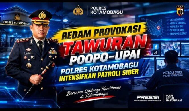 
Kapolres Kotamobagu Kerahkan Tim Siber, Redam Provokasi Tawuran Poopo–Upai