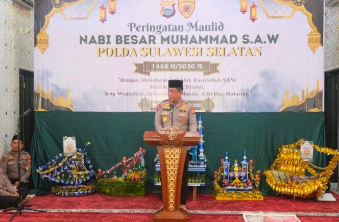 
Maulid Nabi 1448 H, Kapolda Sulsel Ajak Personel Teladani Akhlak Rasulullah