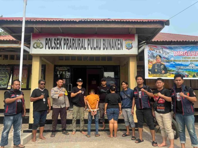 
Diduga Gelapkan Motor, AS Diamankan di Bunaken