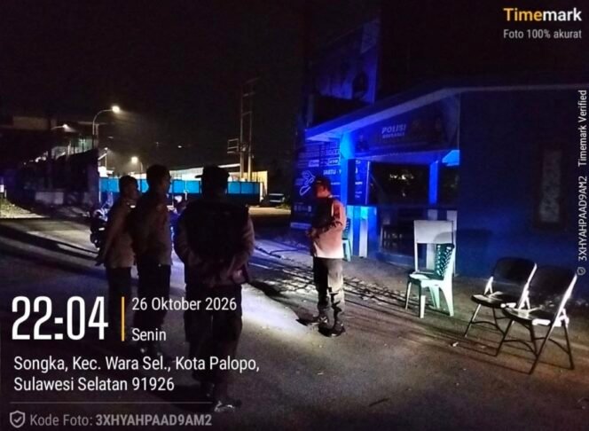 
 Cegah Konflik Susulan, Polsek Wara Selatan dan Polres Palopo Perketat Pengamanan di Pos Pam Ratona
