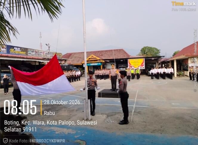 
 Polres Palopo Peringati Hari Sumpah Pemuda ke-98, Kapolres Ajak Pemuda Jaga Persatuan