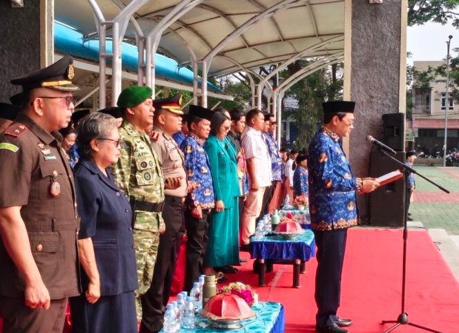 
 Kapolres Torut Hadiri Upacara Hari Sumpah Pemuda ke-98, Ajak Pemuda Jaga Kamtibmas